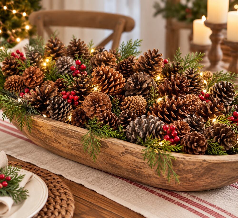 Real Pine Cones Natural Craft Tablescape Winter Christmas Decor Rustic DIY 45 Ct